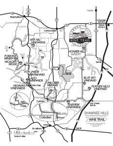 Shawnee Hills Wine Trail Map